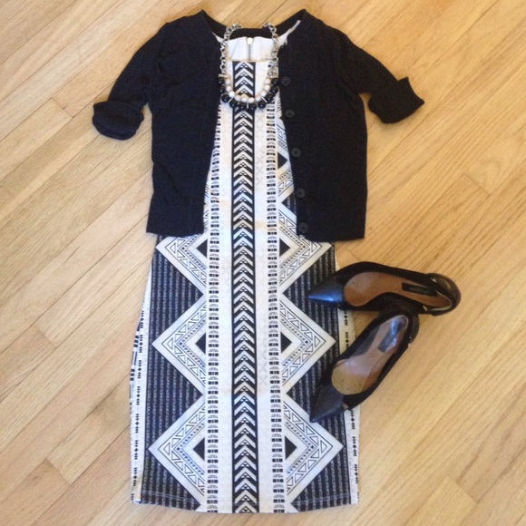 Metallic Tribal Print Dress - XS - Picture 3 of 4