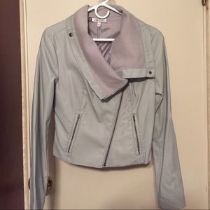 Jennifer Lopez faux leather jacket