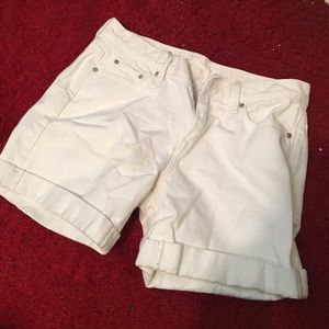 White Gap Jean Shorts