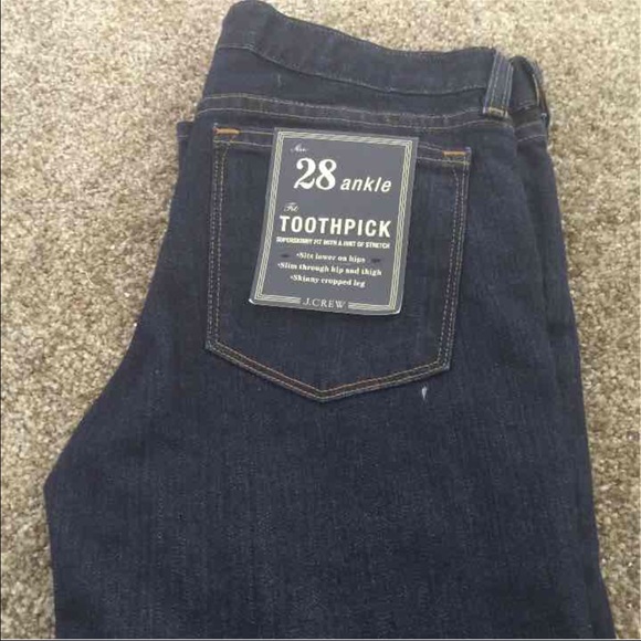 J Crew Toothpick ankle jeans