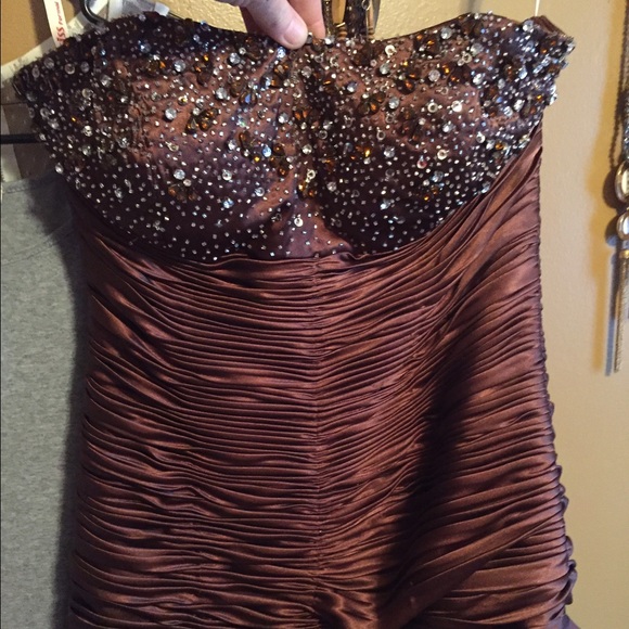 Beautiful Dress. Brown. Prom. Pageant. Formal
