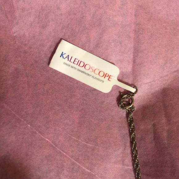 Amethyst with pink butterfly pendent nwt - Picture 2 of 4