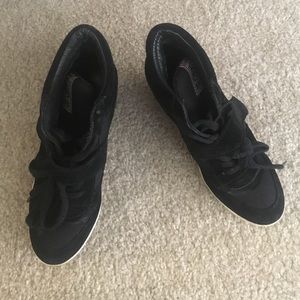 Ash Black Wedge Sneaker