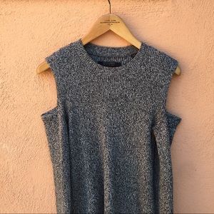 ALLSAINTS Bernt Open Shoulder Sweater Top