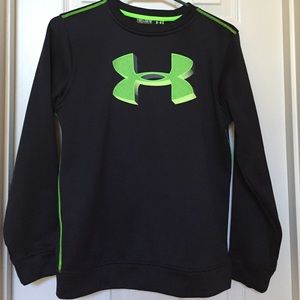 Under Armour Black w/ Green Logo Sweatshirt