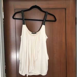 Ella Moss tank with black sequin straps