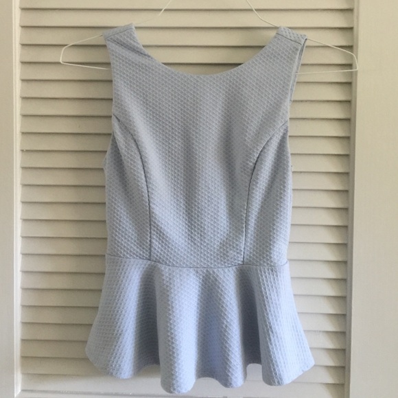 Forever 21 periwinkle peplum top