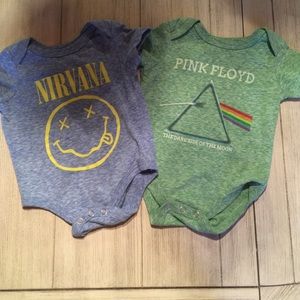 Nirvana & Pink Floyd onesies!