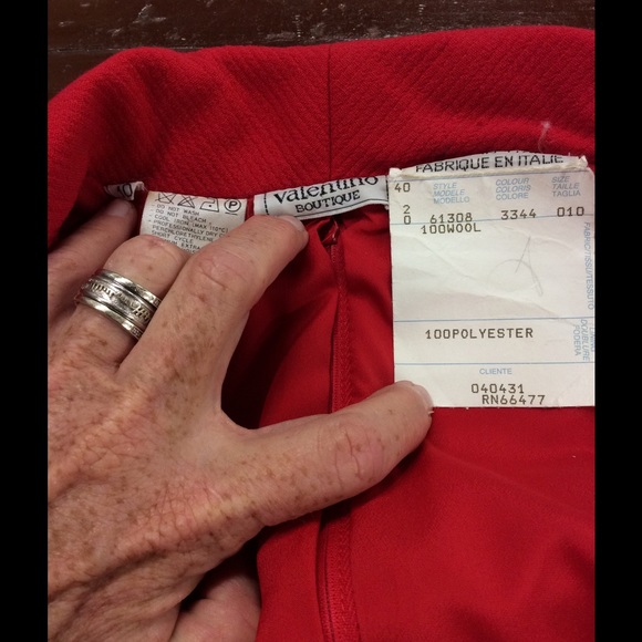 NWT- VALENTINO Boutique red dress size 10 - Picture 3 of 3
