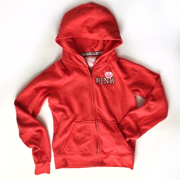 VS PINK UMD Go Maryland red zip-up hoodie