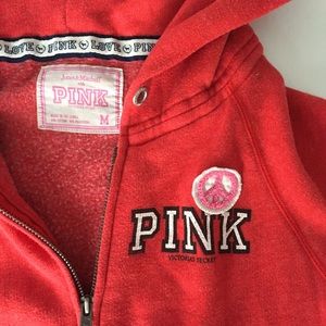 PINK Victoria's Secret Tops - VS PINK UMD Go Maryland red zip-up hoodie PINK Victoria's Secret Tops - VS PINK UMD Go Maryland red zip-up hoodie