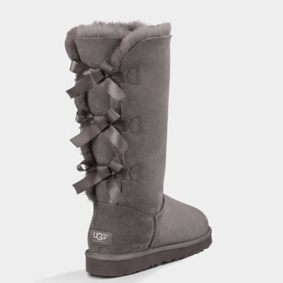 uggs gray boots with bows uggs gray boots with bows