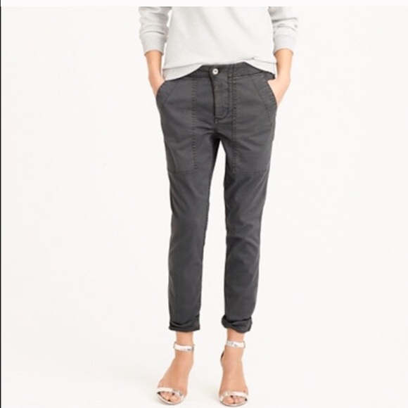 J Crew slim fit chinos. Size 6. Grey