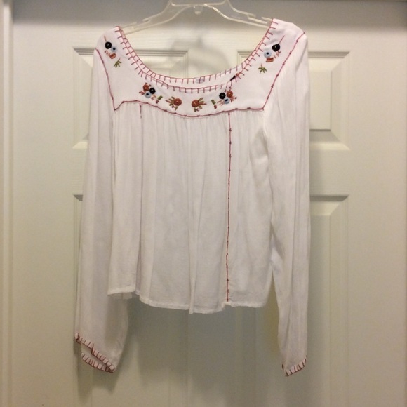 Embroidered Floral Shirt