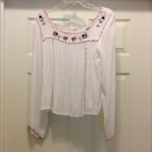 Embroidered Floral Shirt