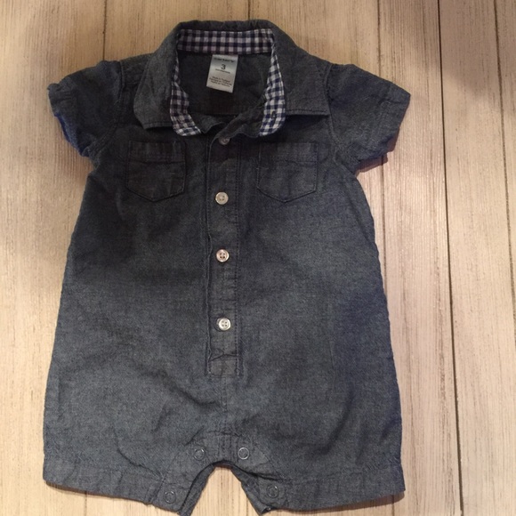 Dark denim romper - Picture 1 of 2