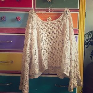 Free people white/cream sweater