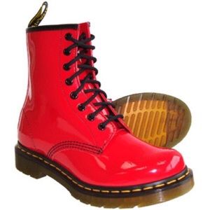 Red dr martens NWOT