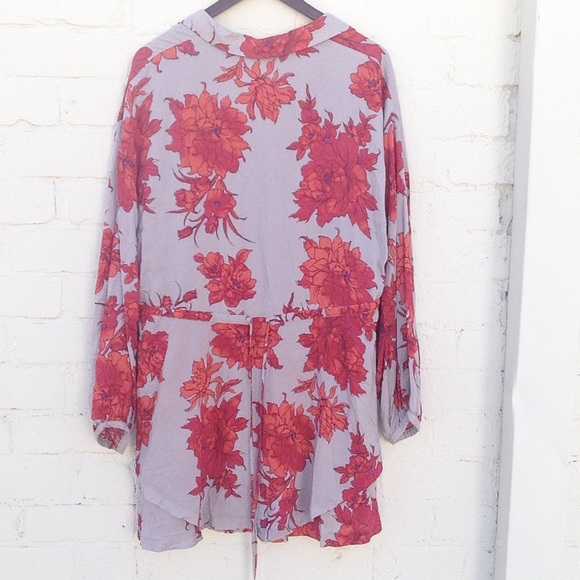 Free People 'Shake It' Printed Mini Dress in Sand - Picture 2 of 4