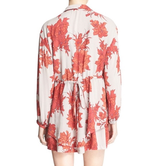 Free People 'Shake It' Printed Mini Dress in Sand - Picture 4 of 4