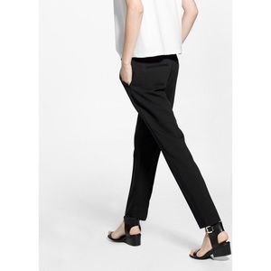 NWT women's black Mango slim-fit trousers