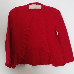 Wool open-front jacket/cardigan