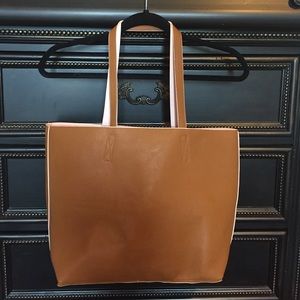 Soft Leather Reversible Tote