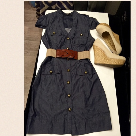 Express denim like dress size 6