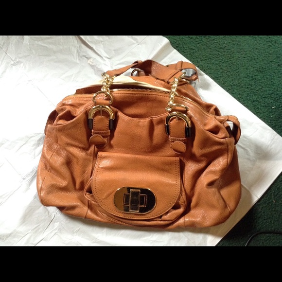 Badgley Mischka brown purse