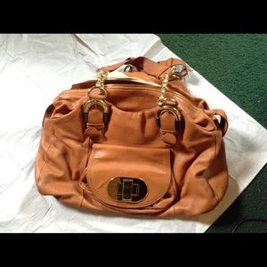 Badgley Mischka brown purse