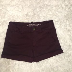 American Eagle Maroon Shorts