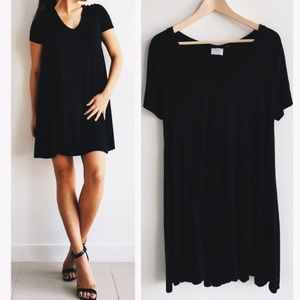 Zara Babydoll T-Shirt Dress in Black