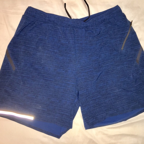Men's Lululemon blue running shorts XL