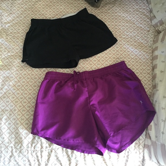 Two medium sized athletic shorts