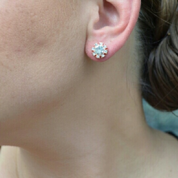 Rose Gold Petit Studs - Picture 2 of 2
