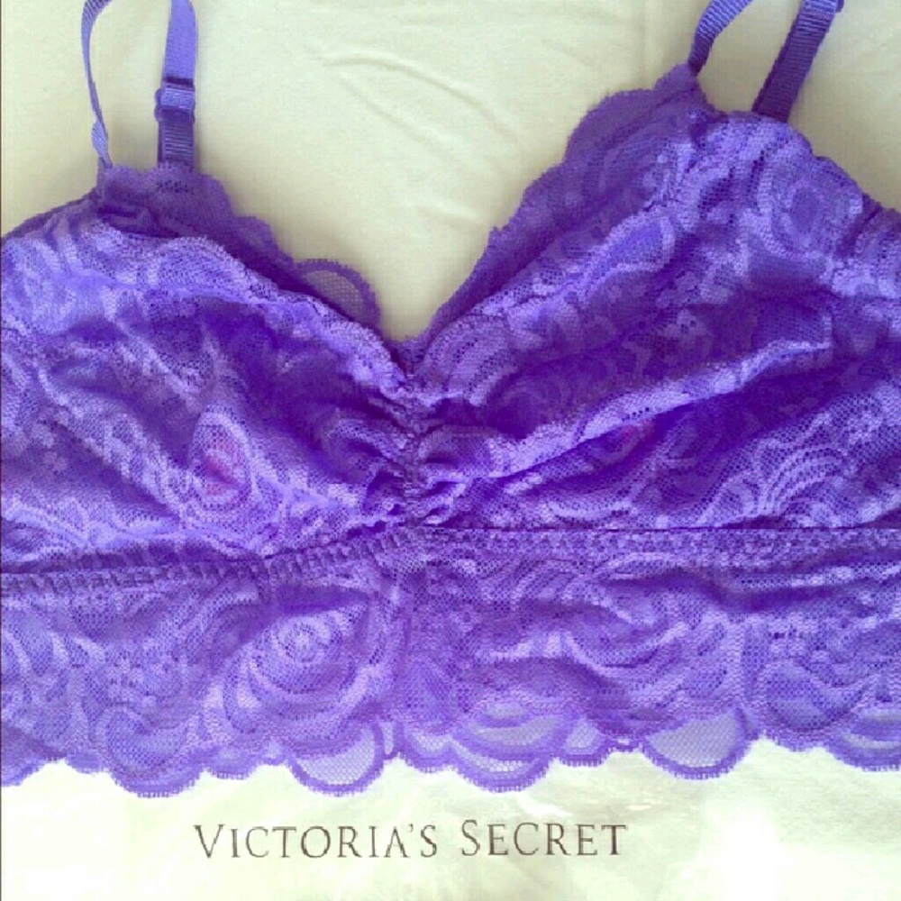 Victoria's secret Purple Rose Bralette. NWOT