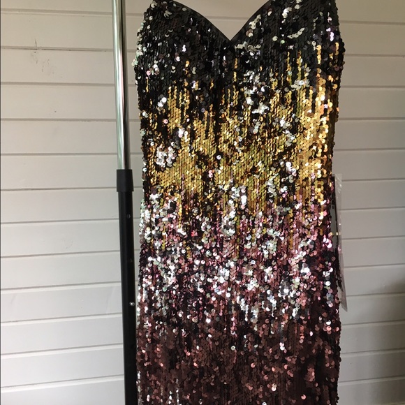 Couture Sequin Sweetheart Dress