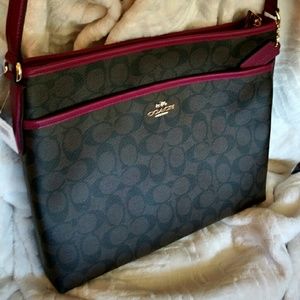 Coach Signature File Bag