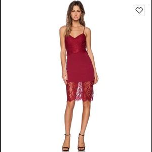 Lovers + Friends Devoted Dress in wine