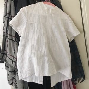 Zara mock turtleneck tshirt