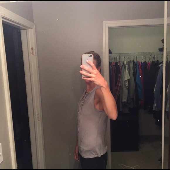 Gray cotton blouse - Picture 2 of 4