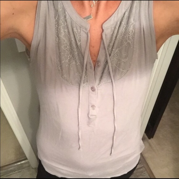 Gray cotton blouse - Picture 3 of 4