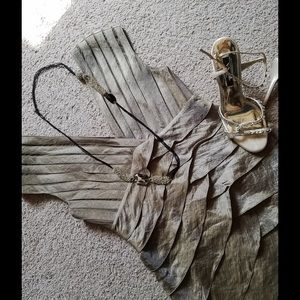 Classy shimmer dress!! Adrianna Pappell