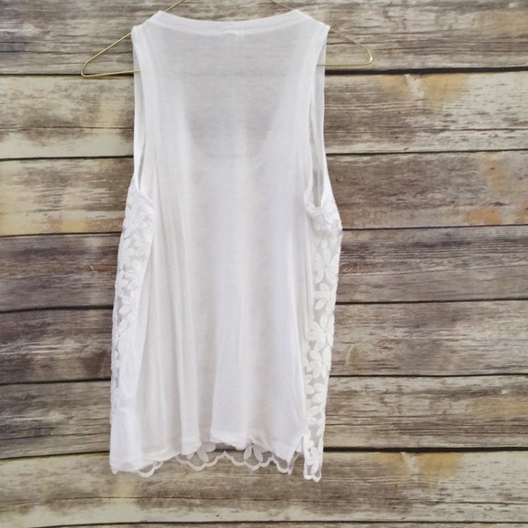J.crew white floral tank top size extra small - Picture 5 of 7