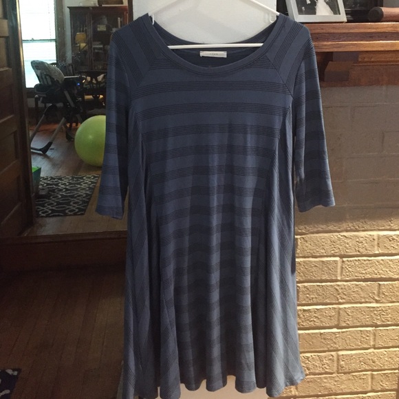 Donating Next Week!!! Lush Seamed Striped Dress