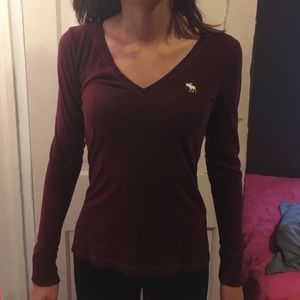 Maroon Abercrombie Long Sleeve