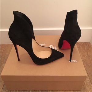 Christian louboutins mea culpa flared suede pump