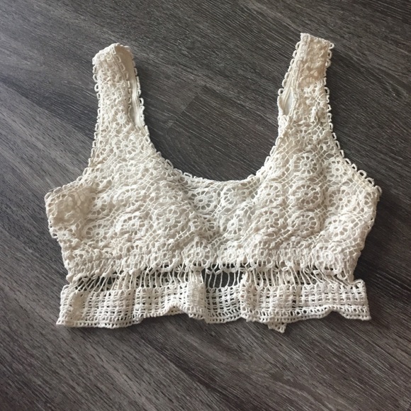 Urban Outfitters Lace Crop Tank