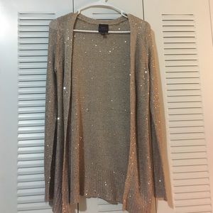 ✨Sequenced Beige Long Sleeve Cardigan✨