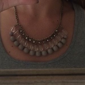 Gray statement necklace. Final reduction!!